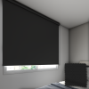 Persiana Rolô Blackout Liso Preto