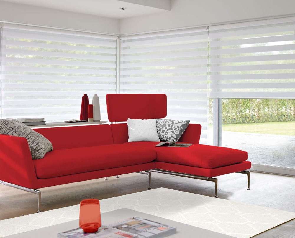 persiana rolô double vision para sala