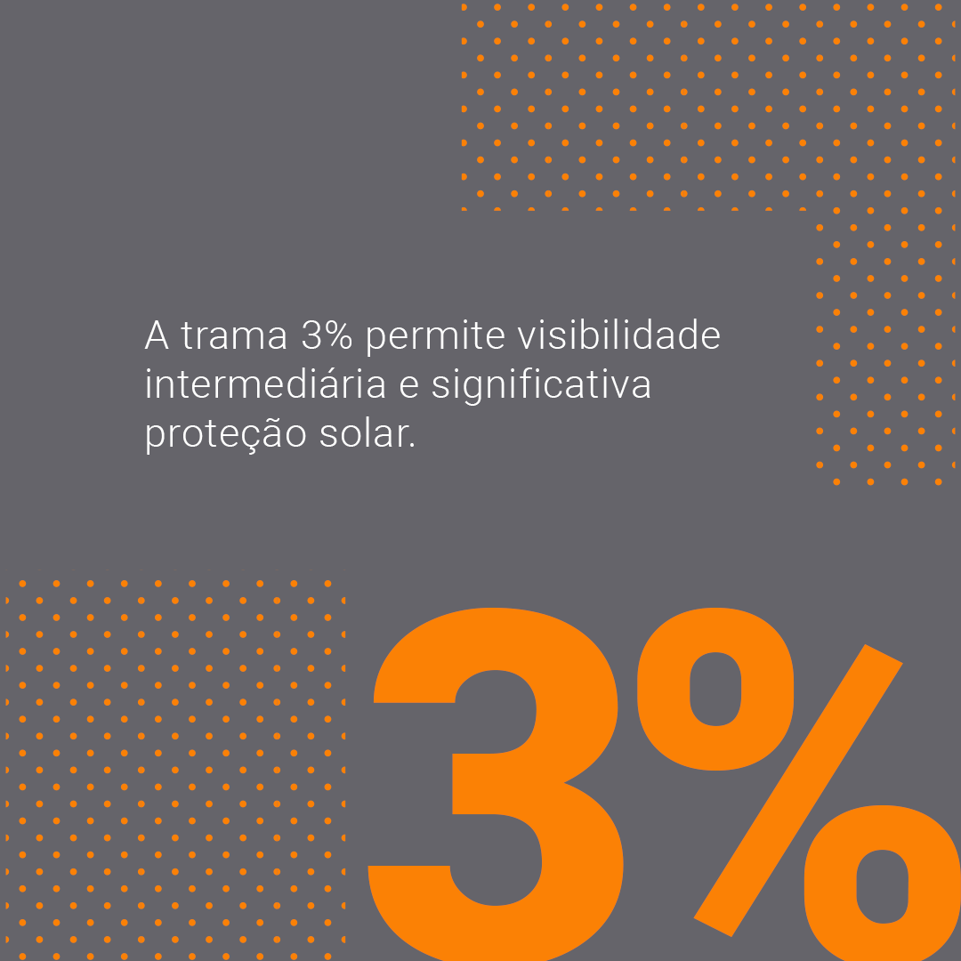 Persiana Rolô Tela Solar 3% Dupla Face (Traseira Branco / Dianteira Cinza) - Imagem 3