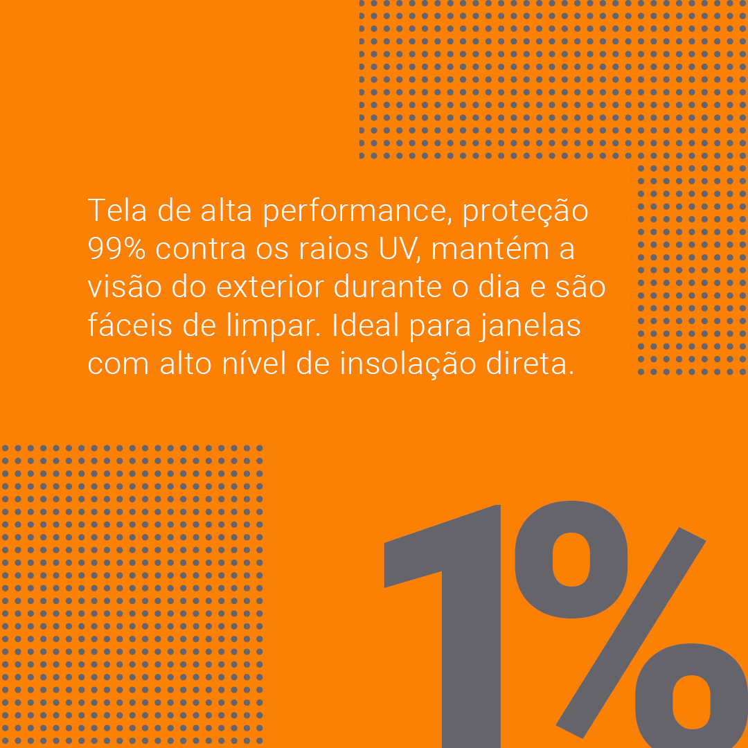 Persiana Rolô Tela Solar 1% Creme Suave - Imagem 5