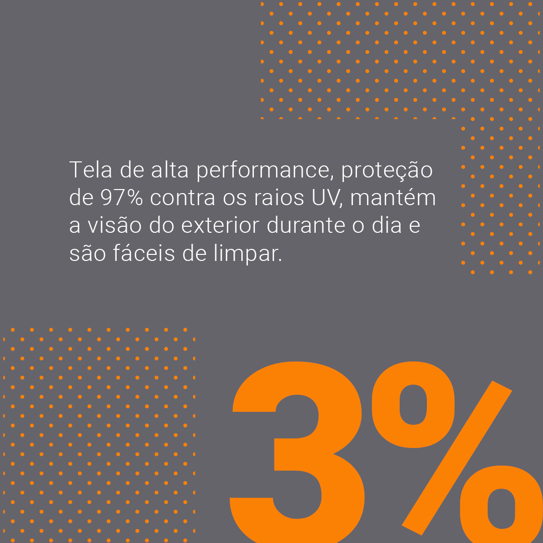 Persiana Rolô Tela Solar 3% Preto - Imagem 5